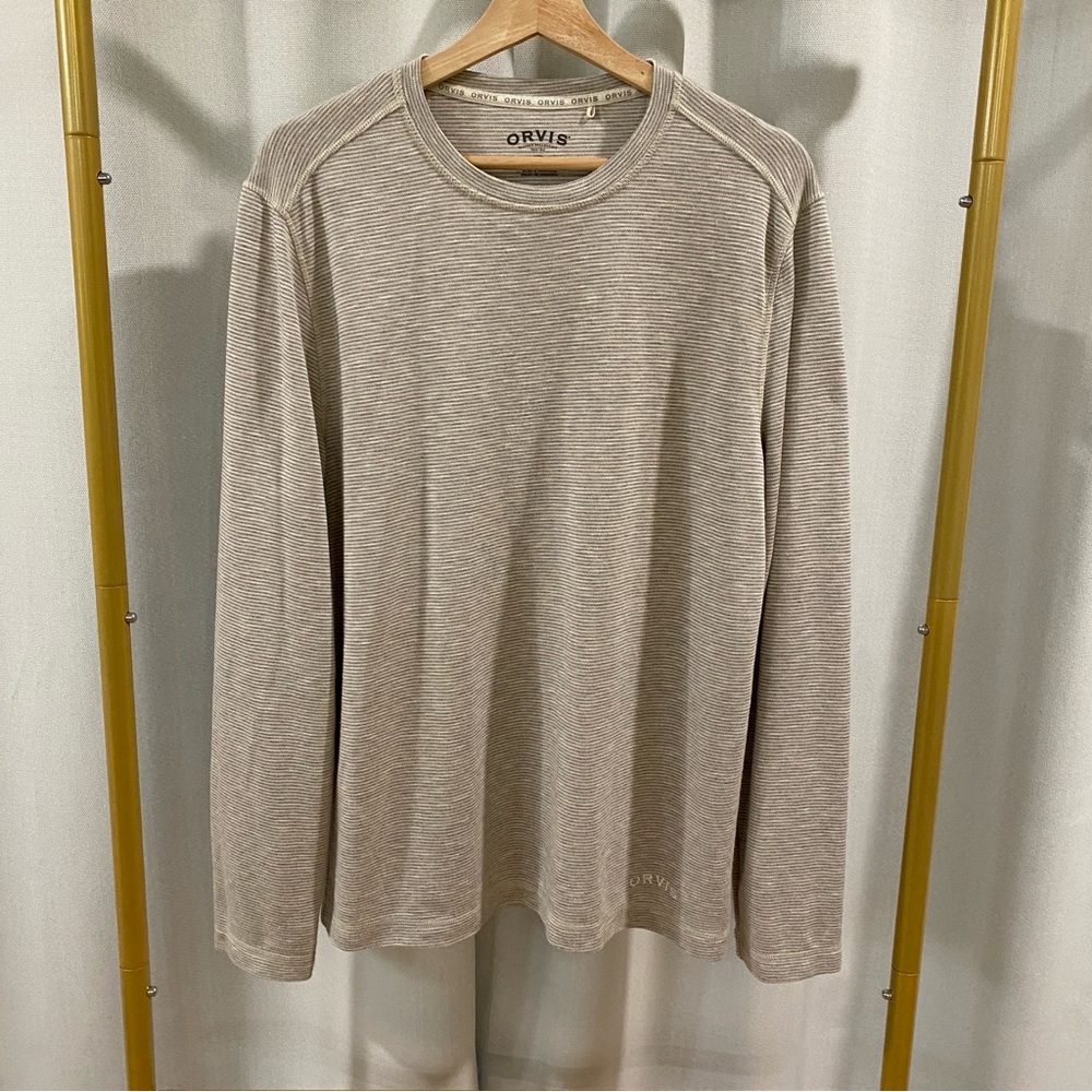 ORVIS pullover long sleeve crew neck shirt
